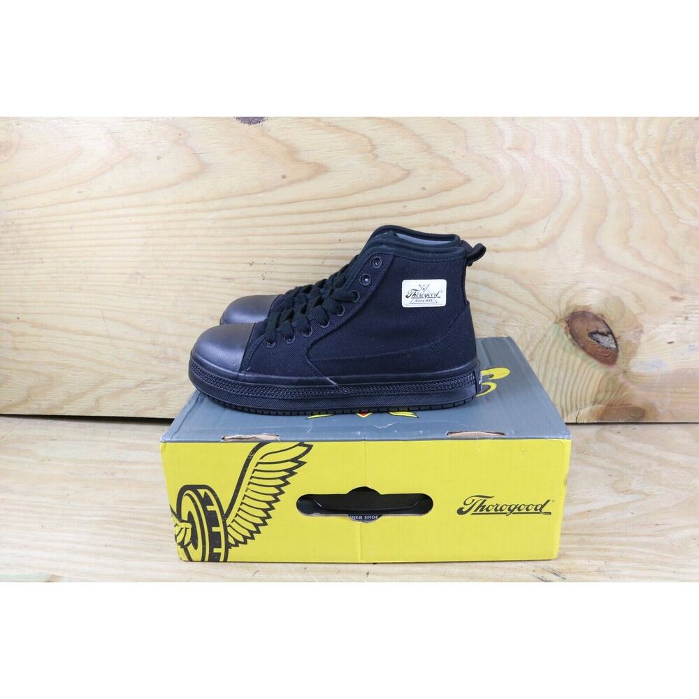 New Thorogood Mens 9M Black Warehouse Won Series Mid Composite Toe Work Boots